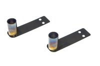 Stahl Auspuff-Atrappe mit LEDs (2 St.)