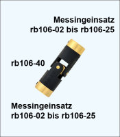 KR-rb106-12 Kupplungs-Messingeinsatz 1/4 Zoll
