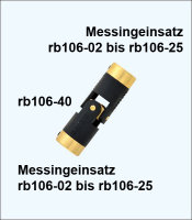 Kupplungs-Messingeinsatz 1/4 Zoll