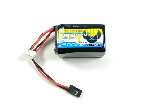 RX Lipo Hump 2S 7.4V 2500 SC (UNI-Plug)