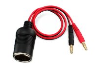 Adapterkabel Zigarettenanz&uuml;nder/4mm Stecker 12V