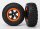TRX5864 SCT Reifen auf Felgen schwarz/orange vorne (2)