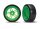 TRX8376G Drift Reifen auf 1.9 Felgen grün vorne (2)