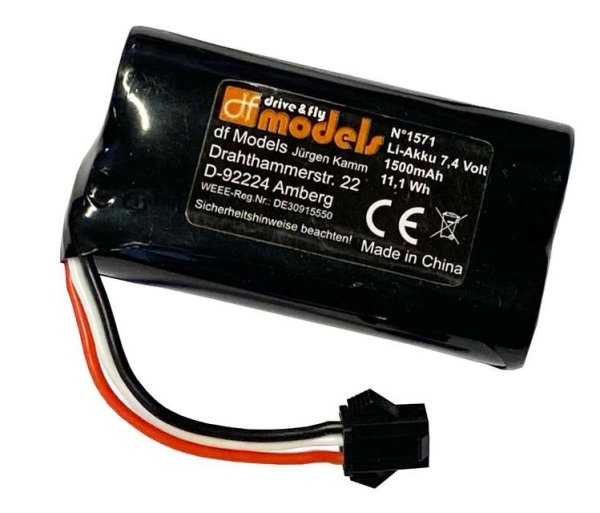 Akku 7,4 Volt - 1500mAh LiIon