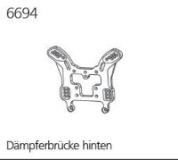 DF6694 Dämpferbrücke hinten  M  1:8 Top Line