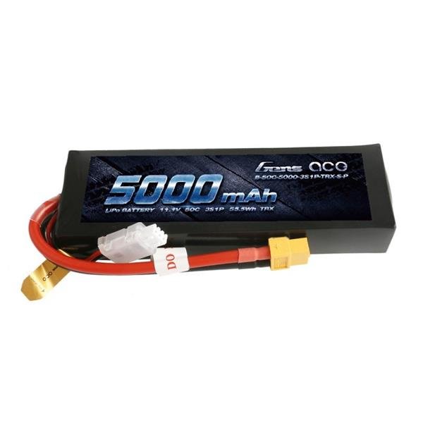 Gens ace 5000mAh 3S1P 50C 11,1V Lipo Batterie von kurzer Größe mit XT60-Stecker