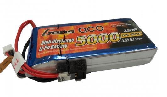 Lipo Akku Gens ace 5000 mAh 7,4V RX/TX 2S1P