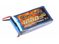 Lipo Akku Gens ace 1000 mAh 7,4V 25C 2S1P Deans / T Plug