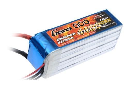 Lipo Akku Gens ace 4400 mAh 22,2V 35C 6S1P T XHR