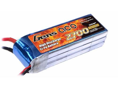 Lipo Akku Gens ace 2700 mAh 11,1V 25C 3S1P XT60