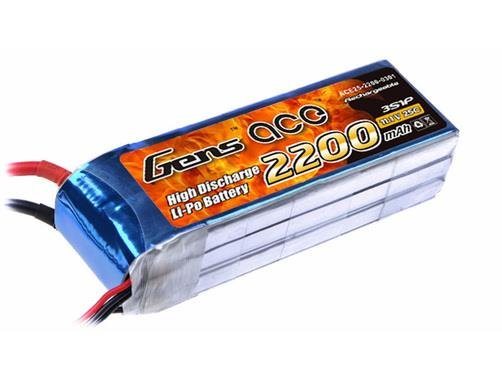 Lipo Akku Gens ace 2200 mAh 11,1V 25C 3S1P XT60