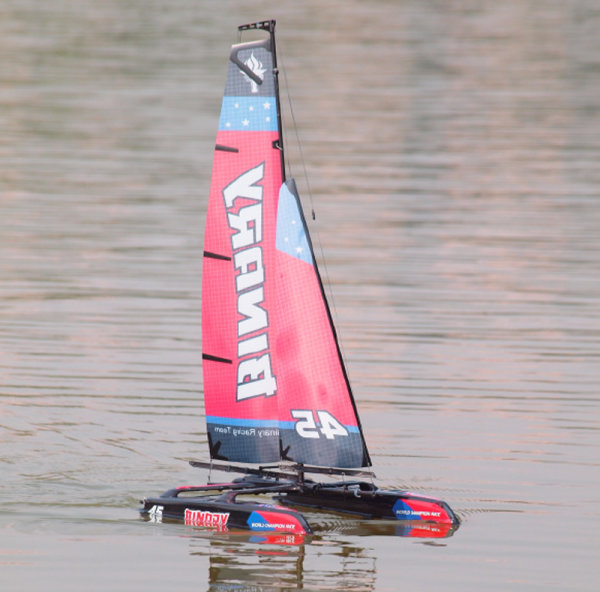 Binary Mini Katamaran Segelboot 2.4G RTR rot