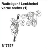 Radtr&auml;ger-/ Lenkhebel vorne rechts (1)