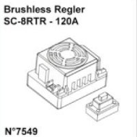 Brushless Regler SC-8RTR - 120A