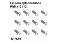 DF7559* Linsenkopfschrauben HM4x12 (12)
