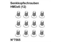 DF7565* Senkkopfschrauben HM3x6 (12)