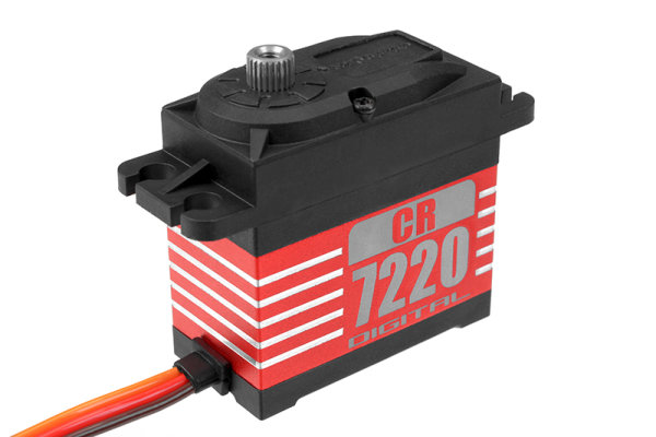 Varioprop - Digital Servo - CR-7220-MG V2 - Low Voltage - Core Motor - Metal Gear – 20 Kg Torque - Alu Servo arm included