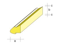 Balsa-Nas.14x13/950mm2Falz