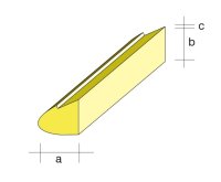 Balsa-Nas.20x25/950mm1Falz