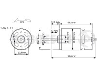 KR-rb109-72 Elektromotor Blue RM-720 BB Turbo 9,6V