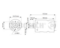 KR-rb109-40 Elektromotor Blue RM-400 6V