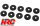 HRC2081 Karosserie Kissen Ringe Softringe - 1/10 & 1/18 (10 Stk.)