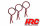 HRC2072RE Karosserieklammern - 1/10 - Kurz - Gross Kopf - Rot (10 Stk.)