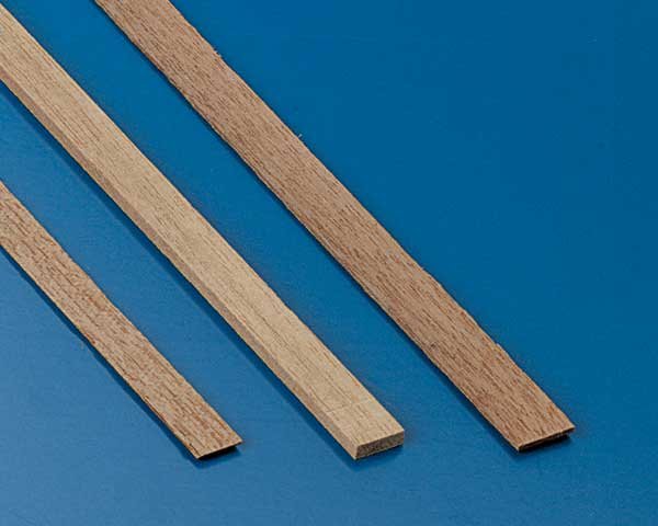 Nussbaumleisten 1x3mm(10Stk)