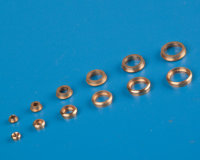 Bullaugen 5 mm Messing (10)