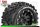 LR-T3309SBM Louise RC - MFT - MT-UPHILL - 1-10 Monster Truck --Inhalt: 2 Reifen-- Montiert - Sport - Bead-Lock 2.8 Felgen Schwarz - 1/2-Offset - Hex 14mm  - L-T3309SBM