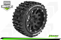 Louise RC - MFT - ST-PIONEER - 1-10 Monster Truck --Inhalt: 2 Reifen-- Montiert - Sport - Bead-Lock 2.8 Felgen Schwarz - 1/2-Offset - Hex 14mm  - L-T3312SBM