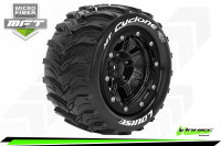 MFT MT-Maxx 2.8 Cyclone 1/10 soft   Felge schwarz (2) *J* 17mm TRAXXAS, HPI / 1/2Z Offset / LOUISE