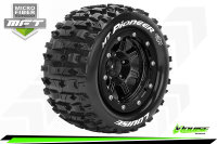 LR-T3329SB MFT MT-Maxx 2.8 Pioneer 1/10 soft   Felge schwarz (2) *J* 17mm TRAXXAS, HPI / 1/2Z Offset / LOUISE