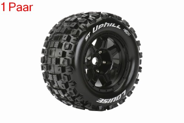 MFT ST 3.8 Uphill 1/8 Sport   Felge schwarz (2) *J* 17mm TRAXXAS, HPI / 0 Offset / LOUISE