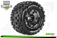 Louise RC - MFT - ST-UPHILL - 1-8 Stadium Truck --Inhalt: 2 Reifen-- Fertig Verklebt - Sport - Bead Style 3.8 Felgen Schwarz-Chrom - 0-Offset - Hex 17mm - L-T3326BC