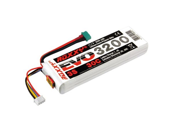 ROXXY EVO LiPo 3-3200M 30C m/w BID-Chip; 35,5 Wh