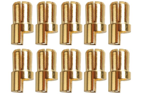 Goldkontakt Ø6,5mm 10 Stecker |Yuki AM-612-10M