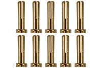 Goldkontakt &Oslash;4,0mm 10 Winkelstecker |Yuki AM-608-10M