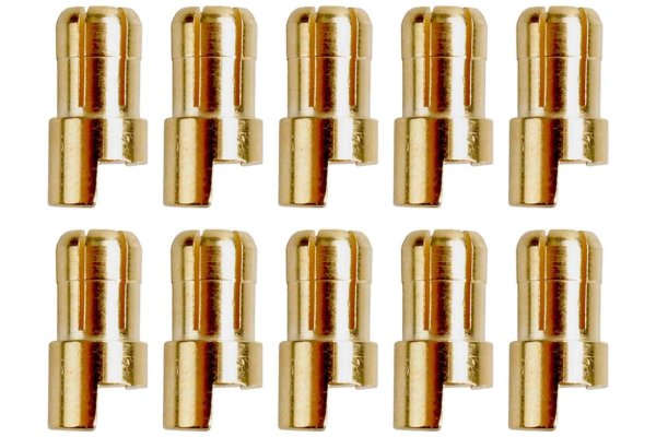 Goldkontakt Ø6,0mm 10 Stecker |Yuki AM-611-10M