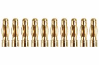 Goldkontakt &Oslash;3,0mm 10 Stecker |Yuki AM-603-10M