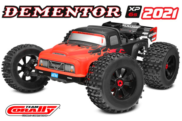 Team Corally - DEMENTOR XP 6S - Model 2021 - 1/8 Monster Truck SWB - RTR - Brushless Power 6S - No Battery - No Charger