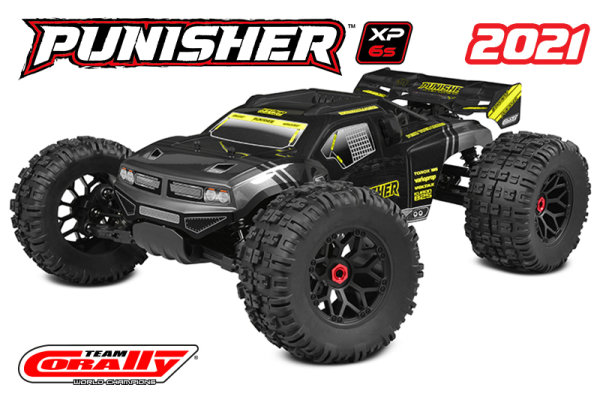 Team Corally - Punisher XP 6S - 1/8 Monster Truck LWB - RTR - Brushless Power 6S - No Battery - No Charger