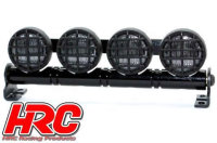 Lichtset - 1/10 oder Monster Truck - LED - JR Stecker - Dachleuchten Stange - Typ B Weiss