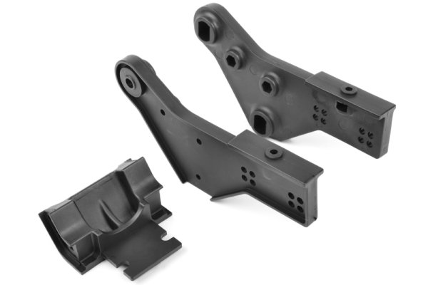 Team Corally - Wheelie Bar Mount - Left-Right - Composite - 1 set