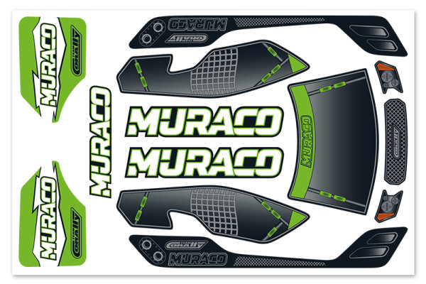 Team Corally - Body Decal Sheet  - Muraco XP 6S - 1 pc