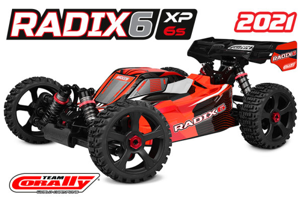 Team Corally - RADIX XP 6S - Model 2021 - 1/8 Buggy EP - RTR - Brushless Power 6S - No Battery - No Charger