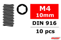 Team Corally - Stahl Madenschrauben M4 x 10mm -...