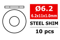 Team Corally - Steel Metric Shim - 6,2x11x1,0mm - 10 pcs