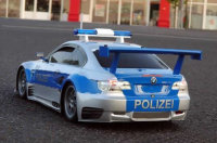 HRC8731B Lichtset - 1/10 TC/Drift - LED - JR Stecker - Polizei Dachleuchten V1 - 6 Blinkenmodus (Blau / Blau)