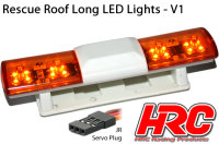 HRC8731O Lichtset - 1/10 TC/Drift - LED - JR Stecker - Rettung Dachleuchten V1 - 6 Blinkenmodus (Orange / Orange)